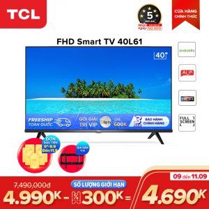 Smart TV TCL Android 8.0 40 inch Full HD