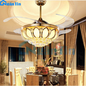 Quạt trần đèn dấu cánh