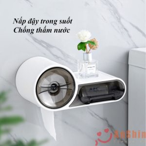 Hộp đựng giấy nhà tắm dán tường ABS