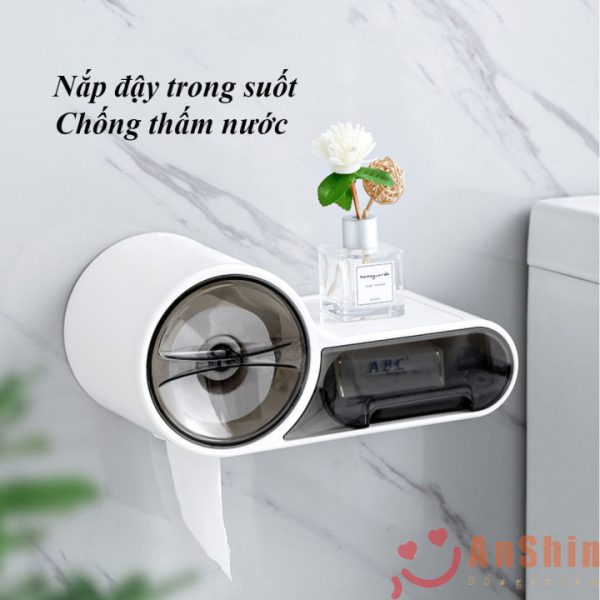 Hộp đựng giấy nhà tắm dán tường ABS