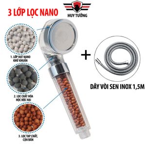 Bộ vòi sen tăng áp nano