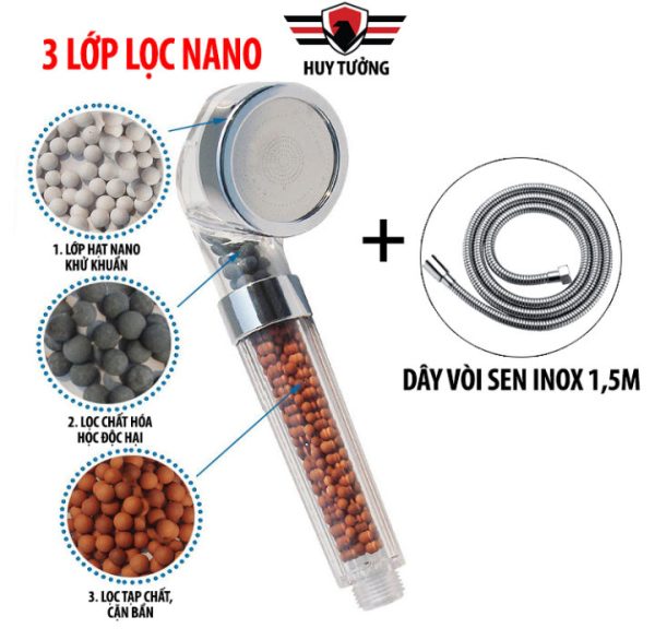 Bộ vòi sen tăng áp nano